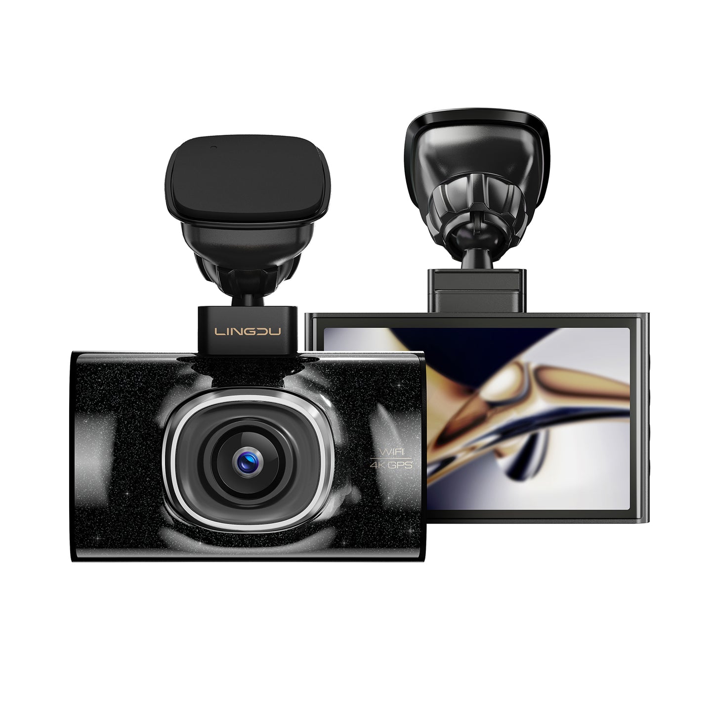 LINGDU LD02 Lite Rear View Mirror with Camera - The 4K Car Dash Cam with 5G WIFI and Voice Control Function